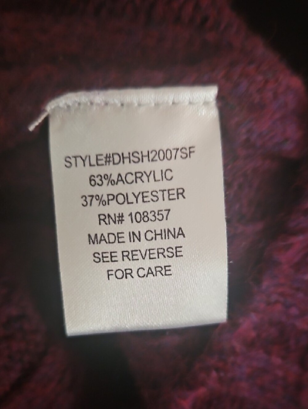 Design History Ribbed Button Cardigan - Plum - Picture 8 of 9